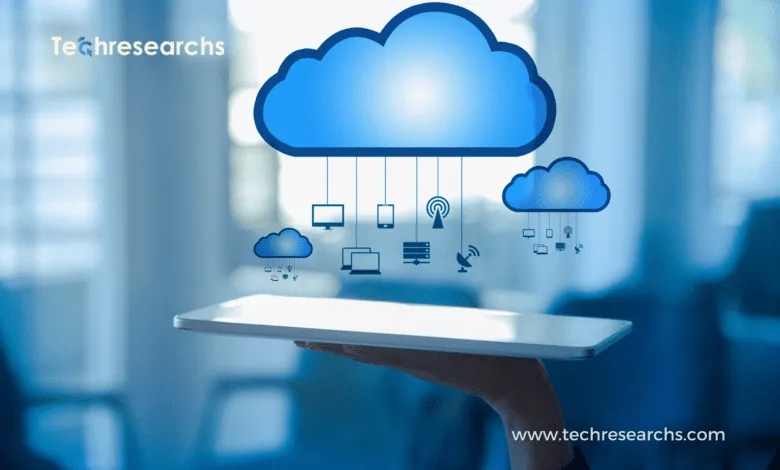 Cloud computing trends in 2026 showing AI-powered cloud infrastructure, data analytics, and digital transformation