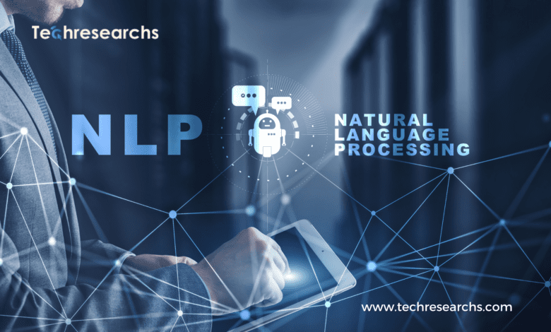 A picture showing natural language processing (NLP)