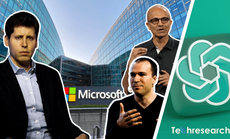 Sam Altman and Satya Nadella