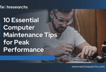 A picture showing computer maintenance tips