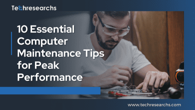 A picture showing computer maintenance tips