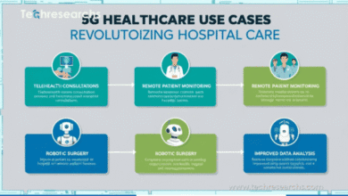 5G healthcare technology connecting hospitals and medical devices
