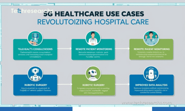 5G healthcare technology connecting hospitals and medical devices