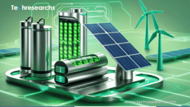 Solid-state battery technology supporting renewable energy storage from solar and wind power