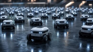 Autonomous robots working together as a robotic swarm