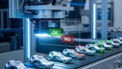 AI vision systems detecting defects during manufacturing quality inspection