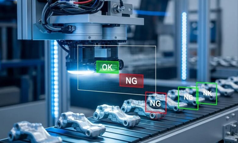 AI vision systems detecting defects during manufacturing quality inspection
