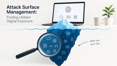 Attack Surface Management monitoring hidden digital exposure and cybersecurity risks