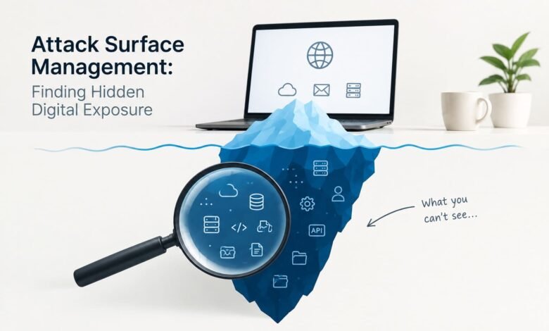 Attack Surface Management monitoring hidden digital exposure and cybersecurity risks
