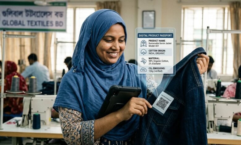 Digital product passport showing product information and supply chain transparency