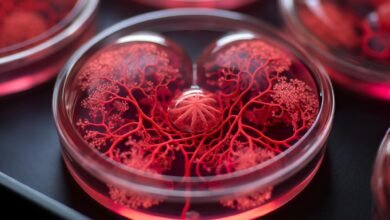 Organoid technology showing miniature three-dimensional models of human organs in a laboratory